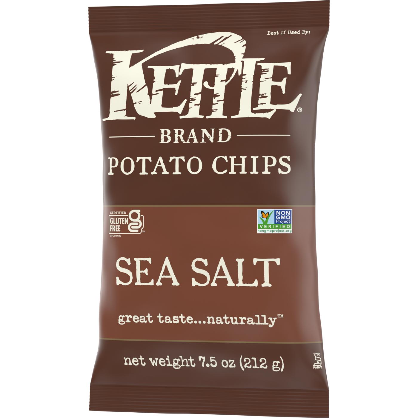 Kettle Brand Sea Salt Kettle Potato Chip; image 7 of 8