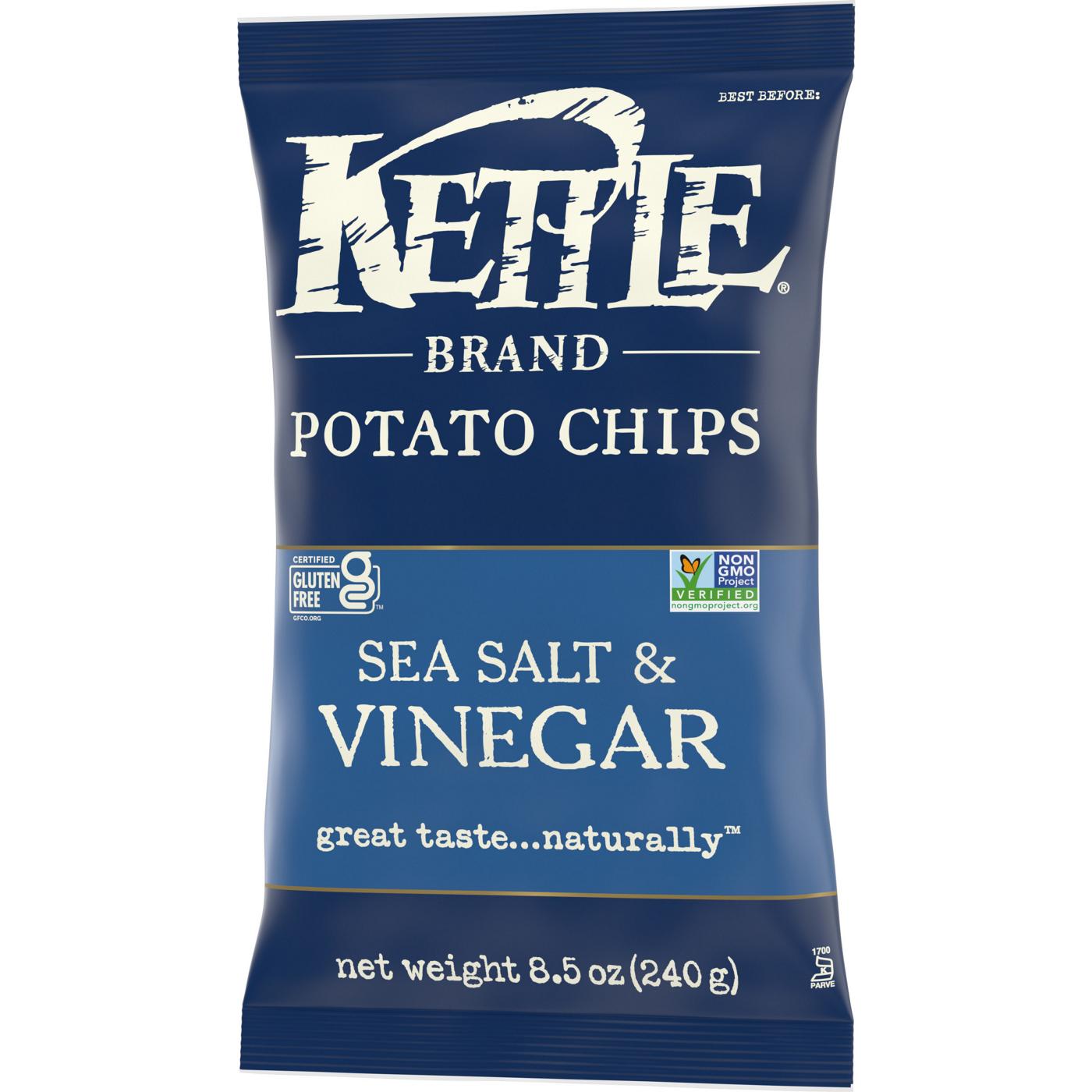 Kettle Brand Sea Salt & Vinegar Kettle Potato Chips; image 6 of 13