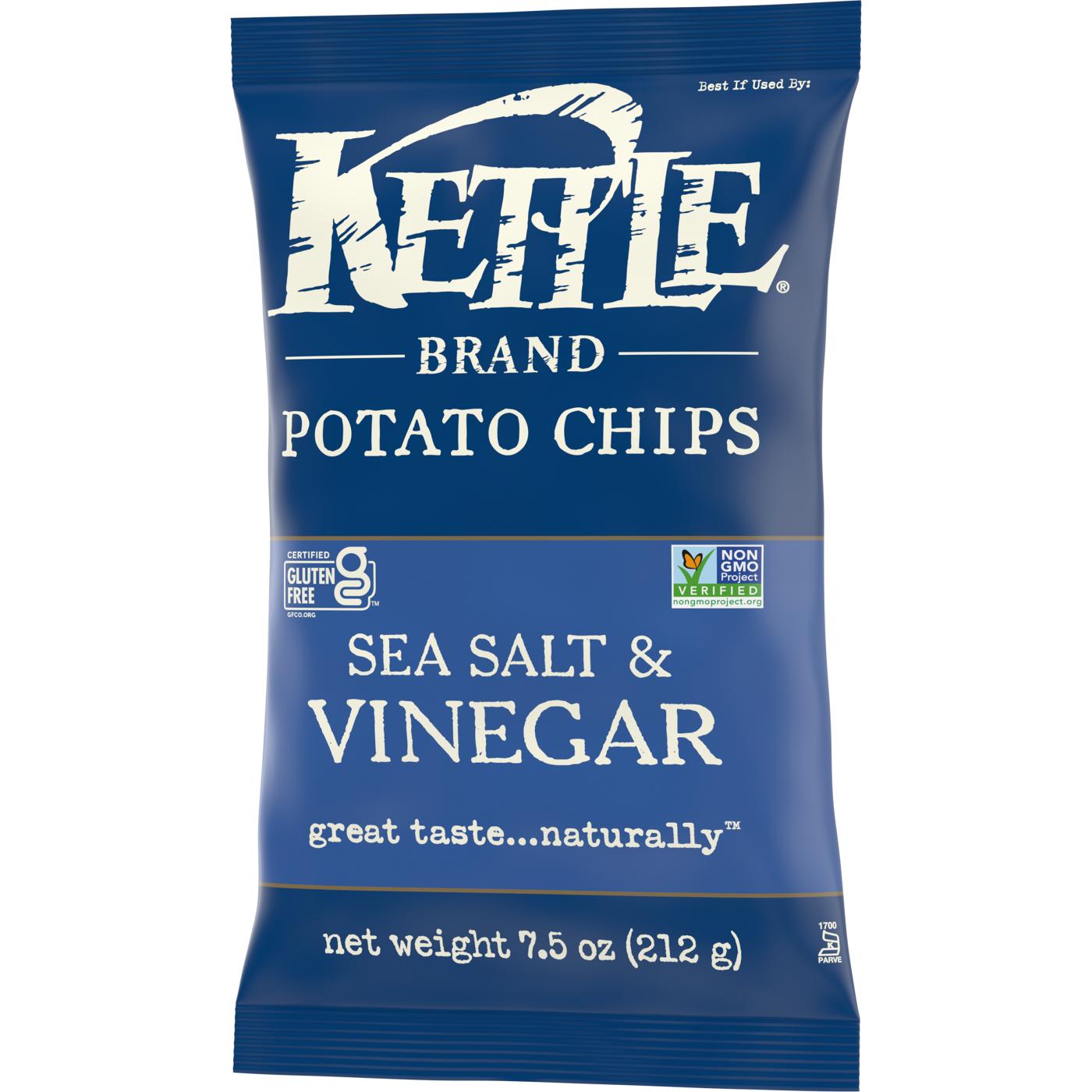 Kettle Brand Sea Salt & Vinegar Kettle Potato Chips; image 9 of 13