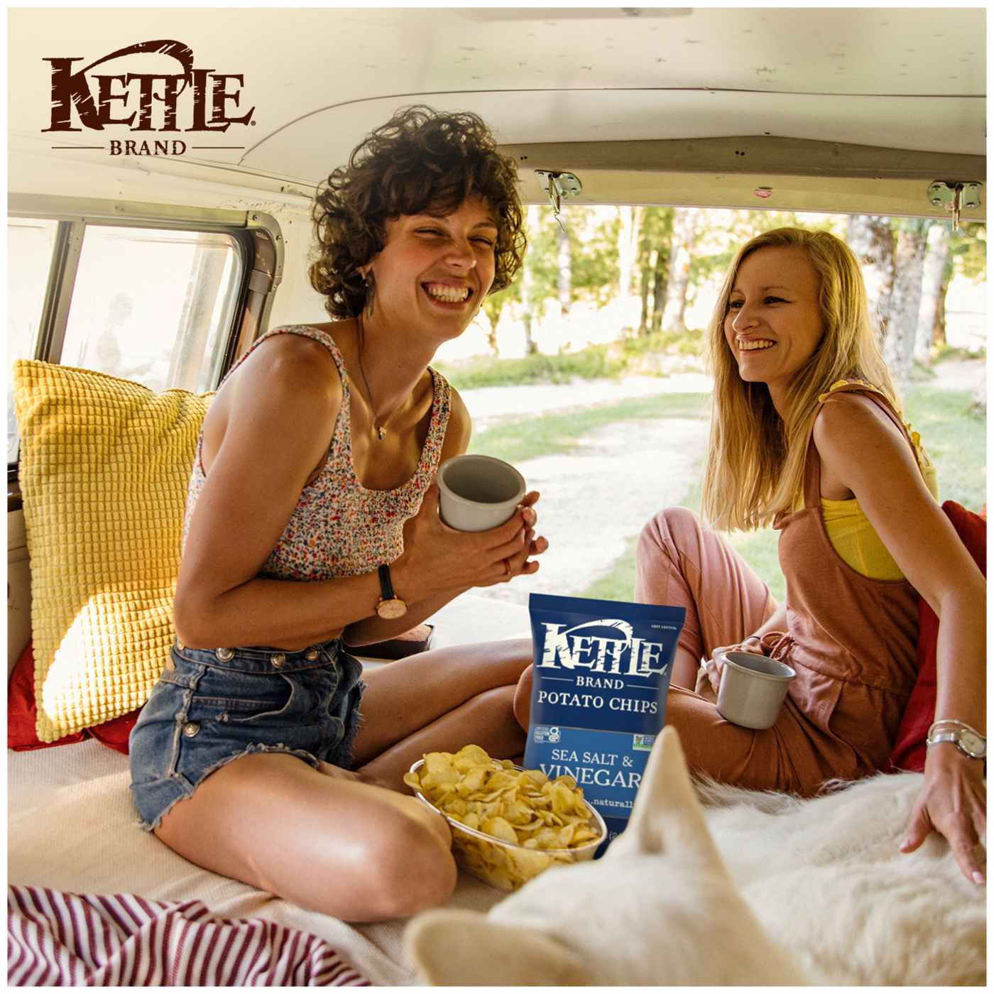 Kettle Brand Sea Salt & Vinegar Kettle Potato Chips; image 12 of 13