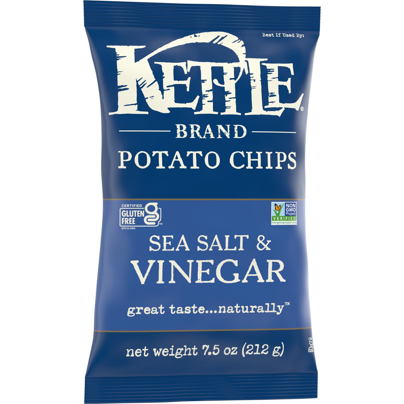 Kettle Brand Sea Salt & Vinegar Kettle Potato Chips; image 13 of 13