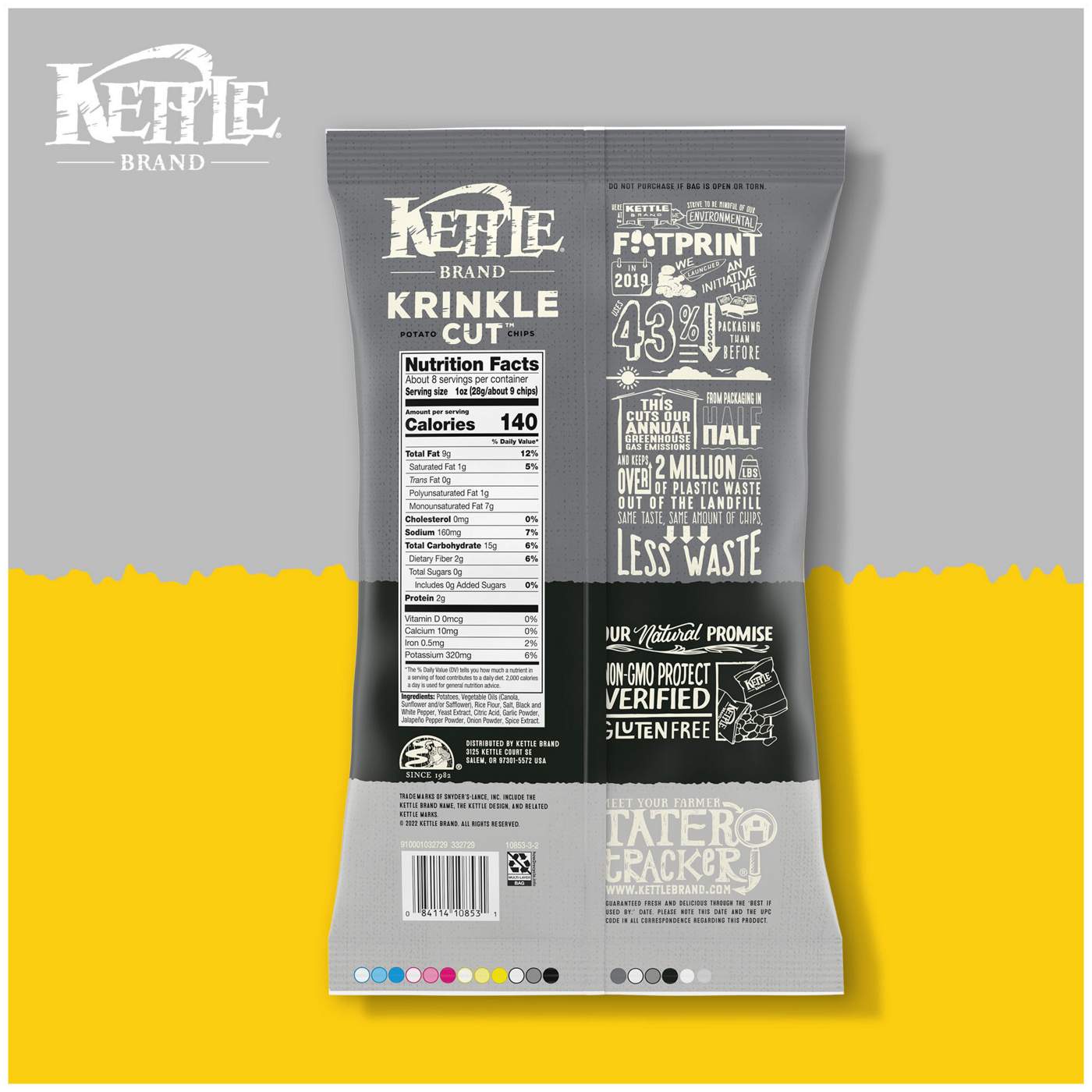 Kettle Brand Krinkle Cut Salt & Fresh Ground Pepper Kettle Potato Chips; image 5 of 13