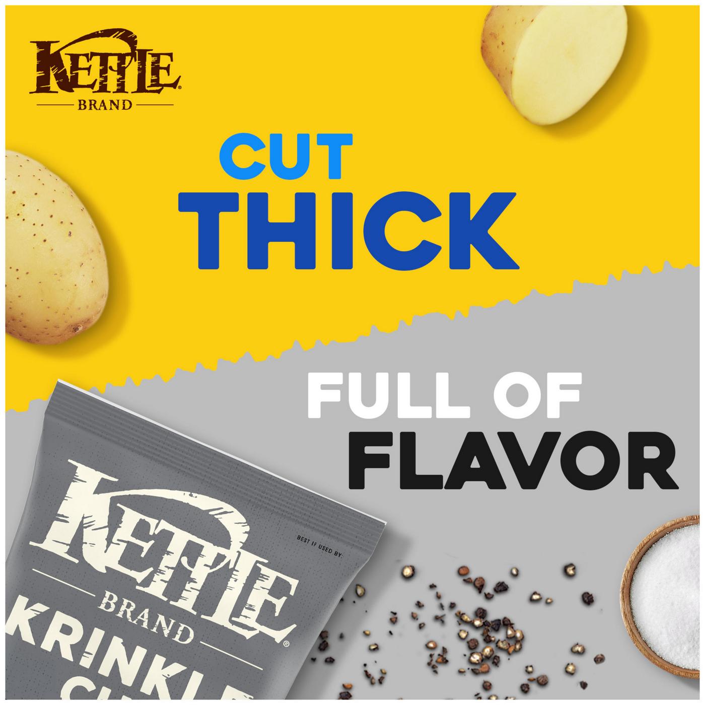 Kettle Brand Krinkle Cut Salt & Fresh Ground Pepper Kettle Potato Chips; image 8 of 13