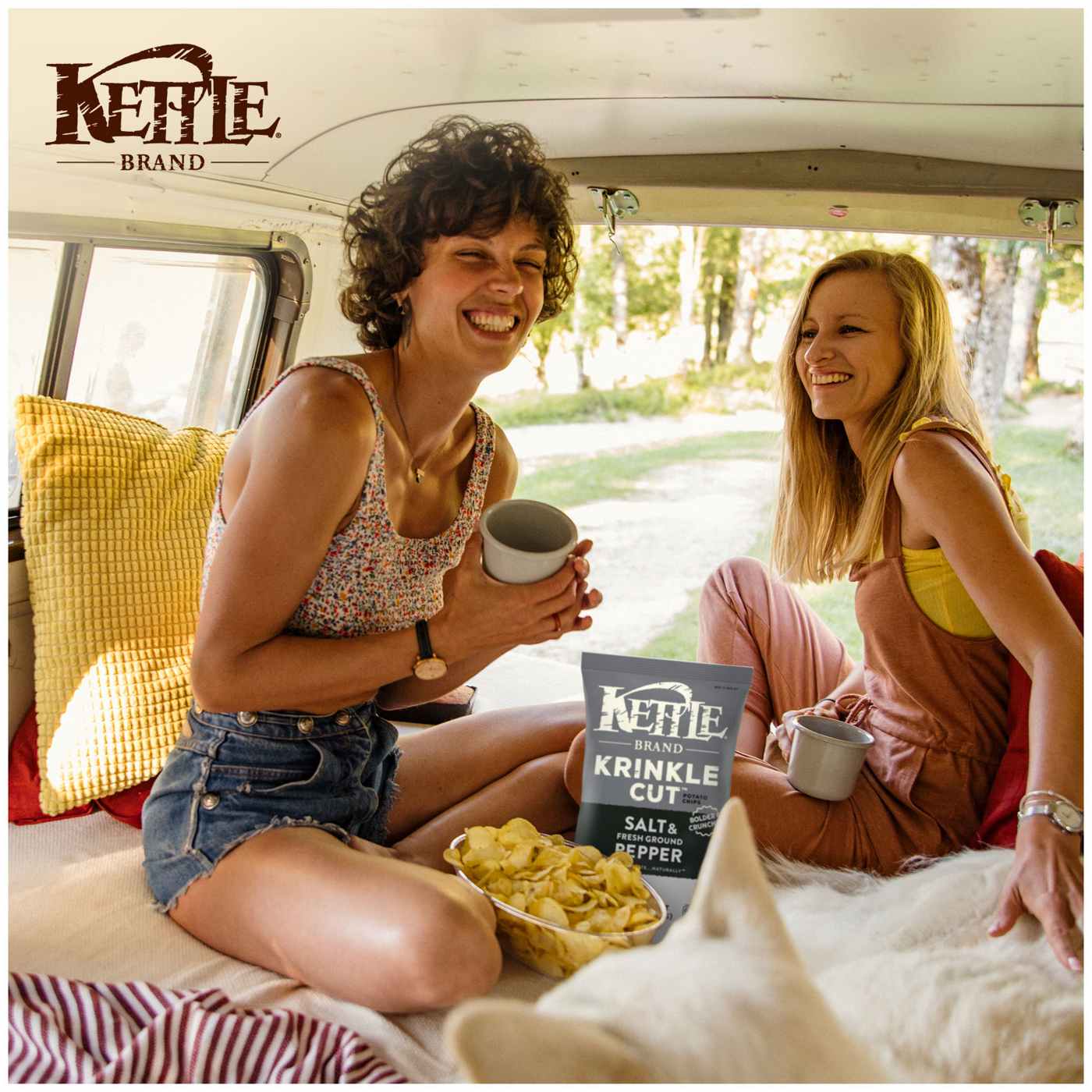 Kettle Brand Krinkle Cut Salt & Fresh Ground Pepper Kettle Potato Chips; image 9 of 13