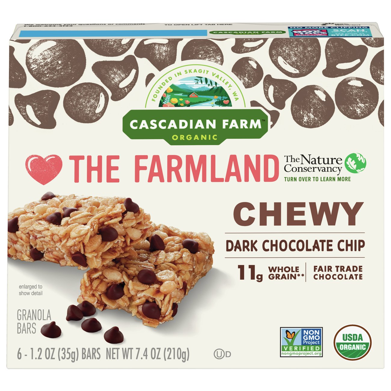 Cascadian Farm Organic Chewy Chocolate Chip Granola Bars Shop Granola