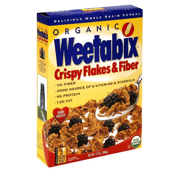 Weetabix Organic Crispy Flakes and Fiber Cereal Shop Cereal