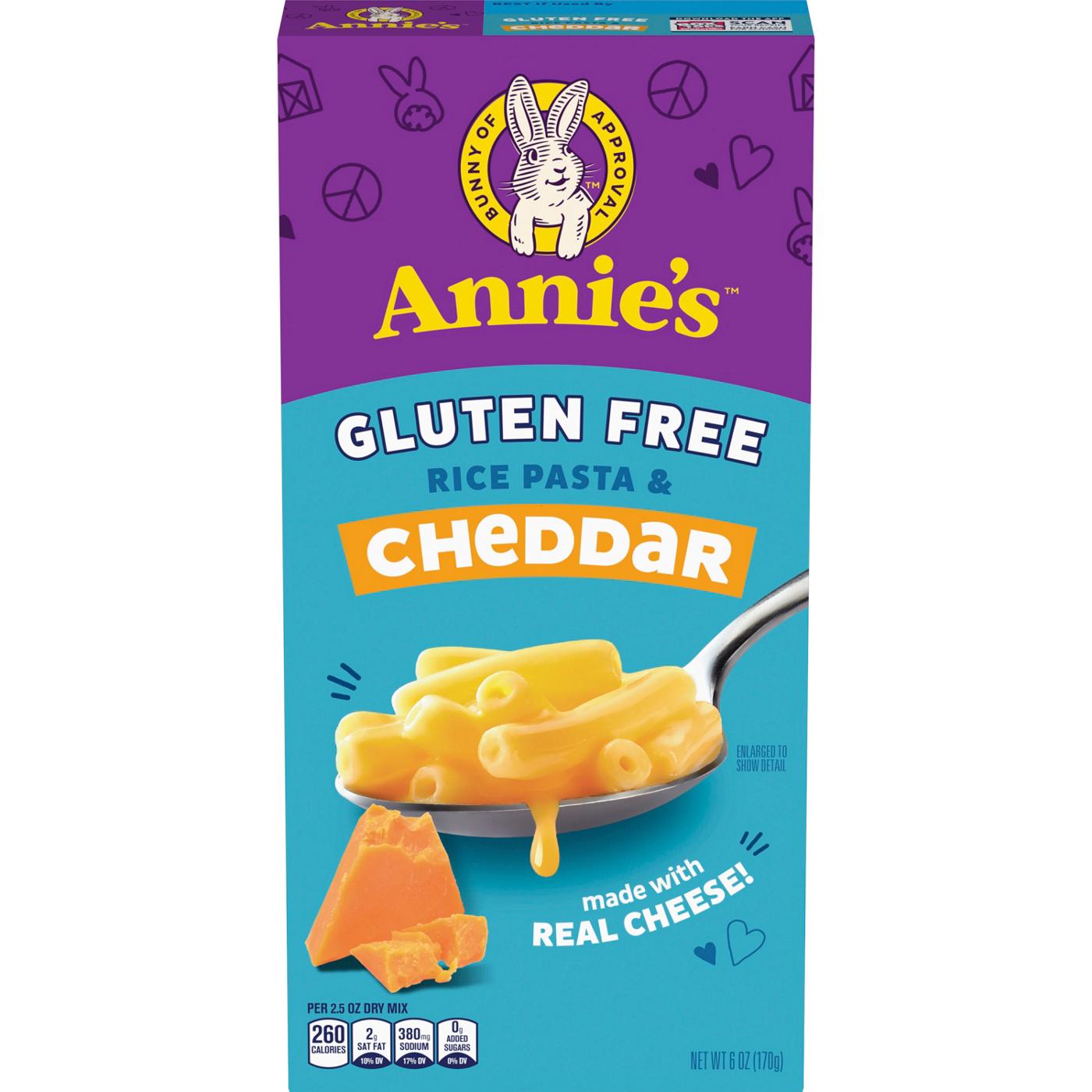 Annie's Gluten Free Rice Pasta & Cheddar; image 1 of 5