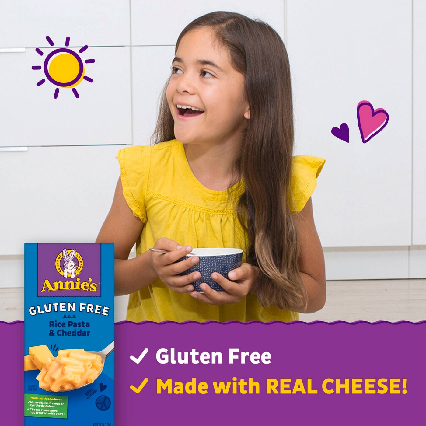 Annie's Gluten Free Rice Pasta & Cheddar; image 4 of 5