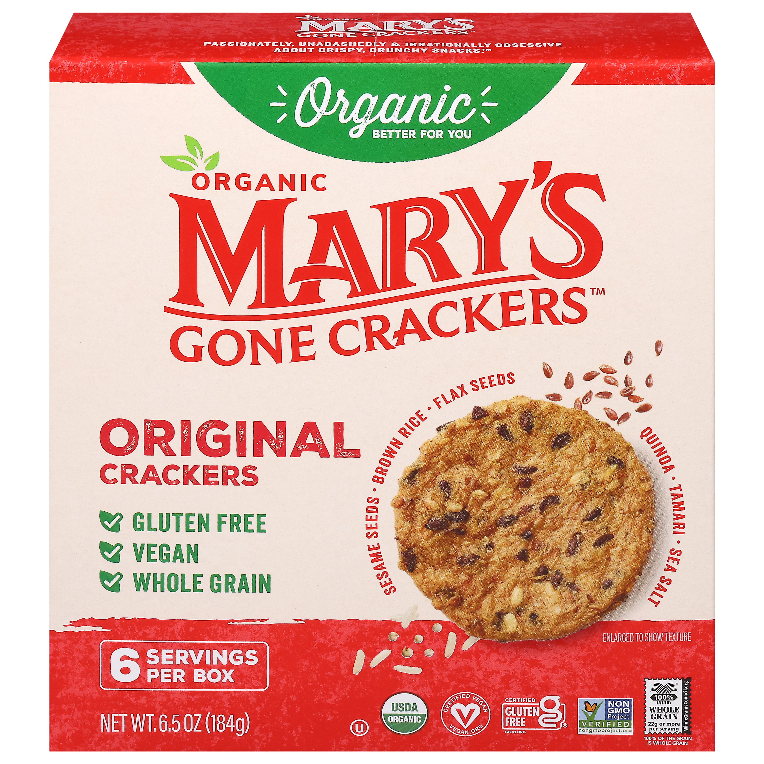 Mary's Gone Crackers Organic Original Crackers Shop Crackers