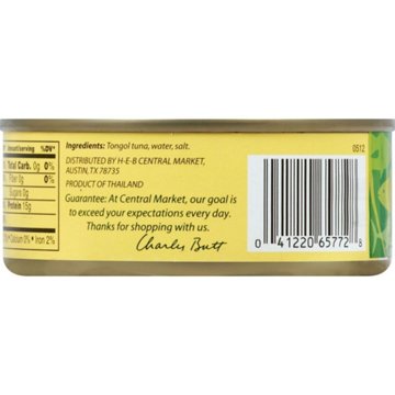 Central Market Chunk Light Tongol Tuna, 5 oz