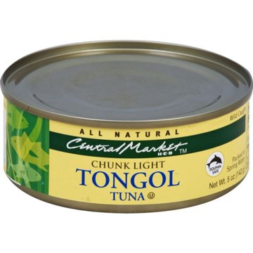 Central Market Chunk Light Tongol Tuna, 5 oz