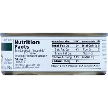 Central Market No Salt Added Chunk Light Tongol Tuna, 5 oz