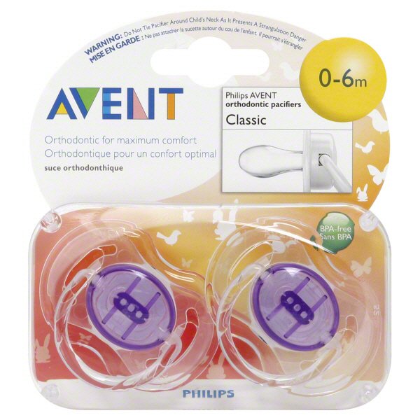 Avent Orthodontic Classic Pacifiers (06 Months) Shop Pacifiers at HEB