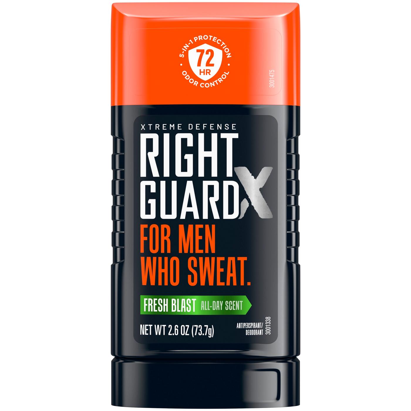 Right Guard Xtreme Defense Antiperspirant Deodorant Invisible Solid Stick - Fresh Blast; image 1 of 2