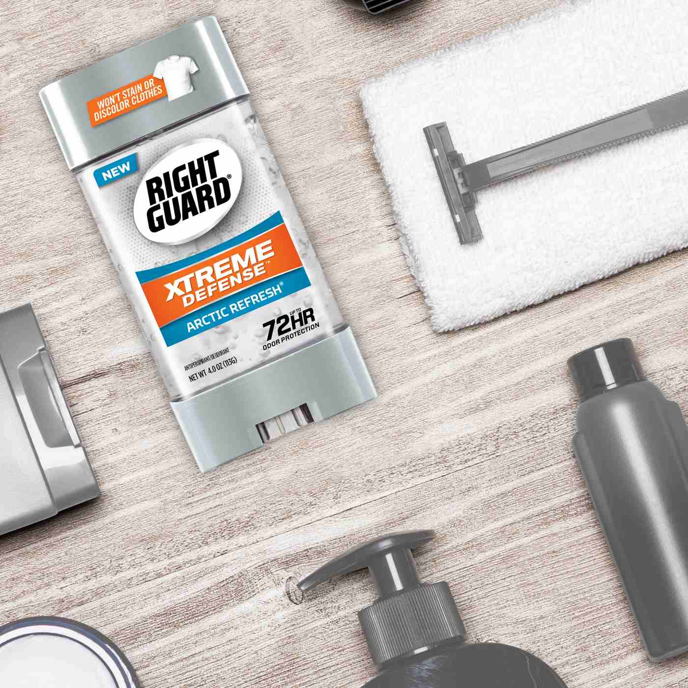 Right Guard Xtreme Defense Antiperspirant Deodorant Gel, Arctic Refresh; image 2 of 6