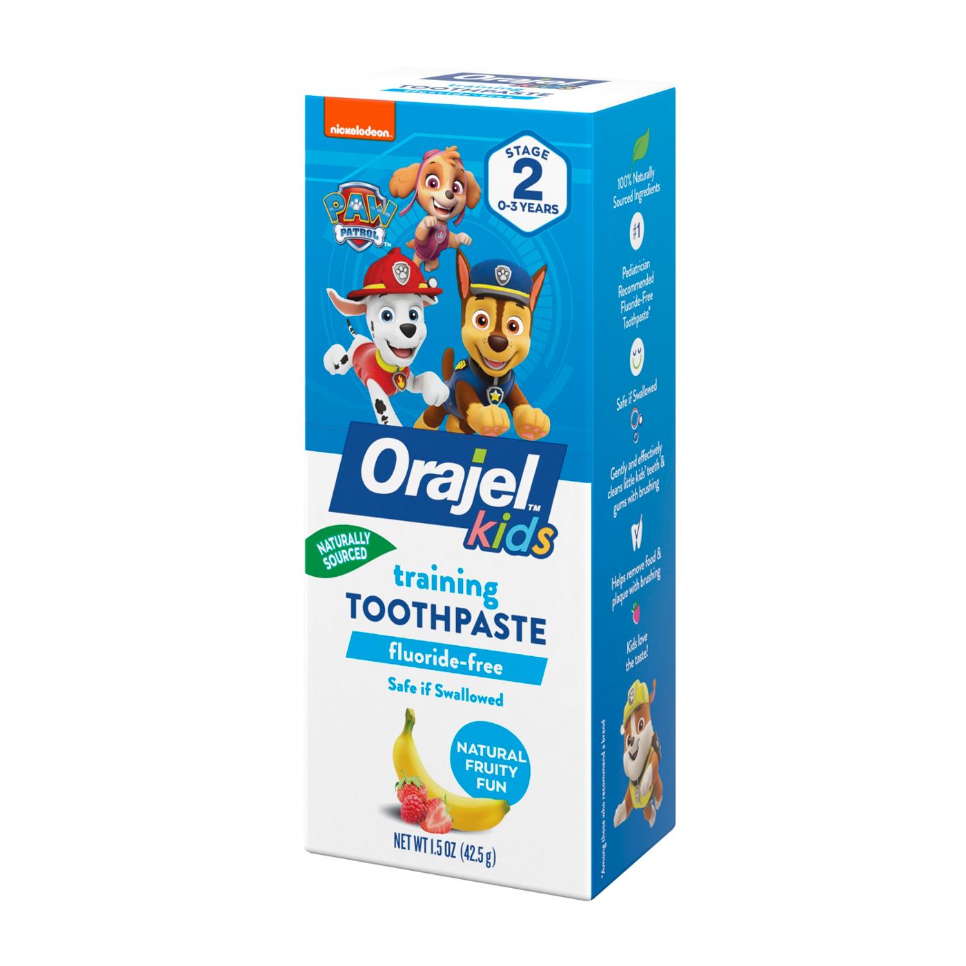 Orajel PAW Patrol Fluoride Free Training Toothpaste - Fruity Fun; image 2 of 2