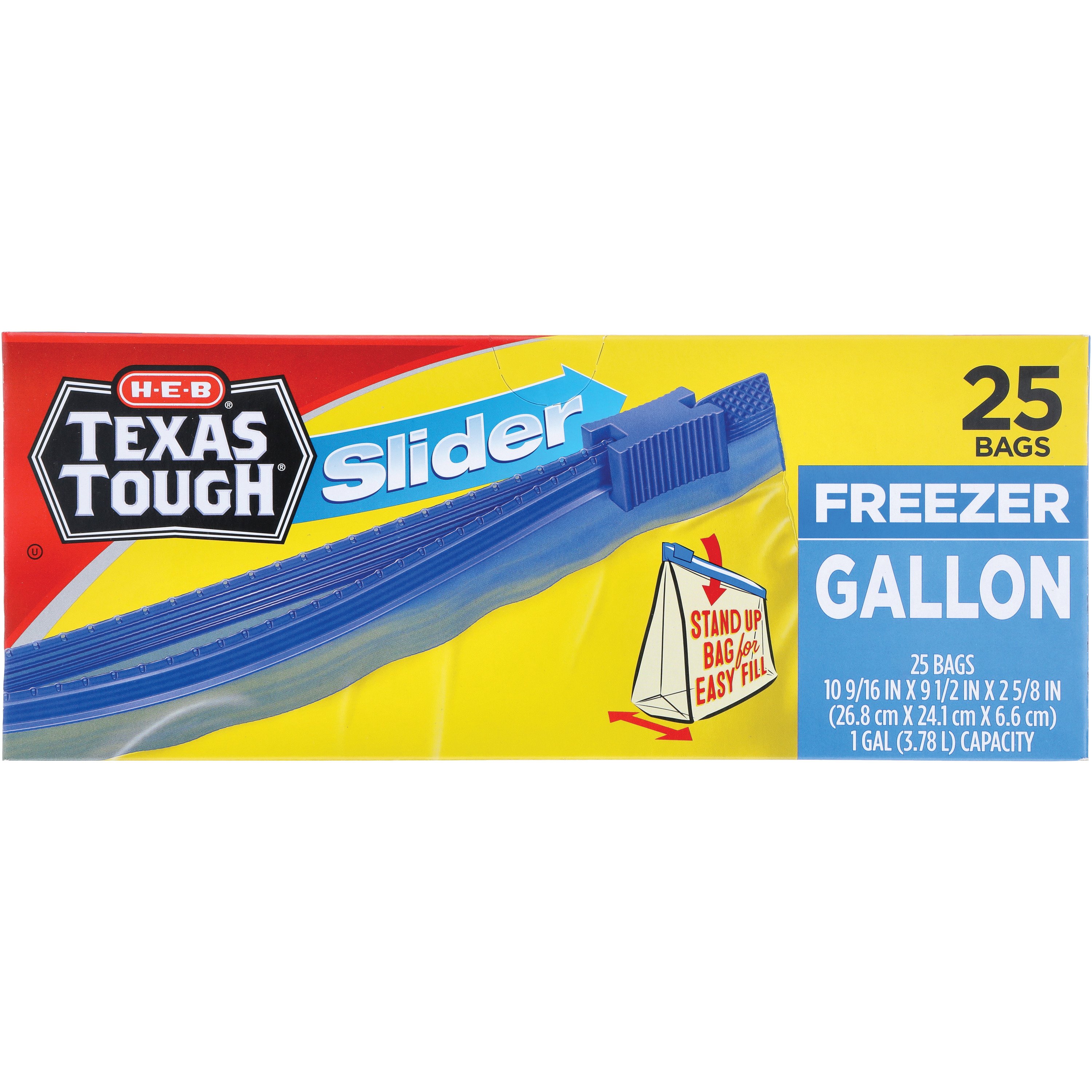 HEB Texas Tough Slider Gallon Freezer Bags Shop Storage bags at HEB