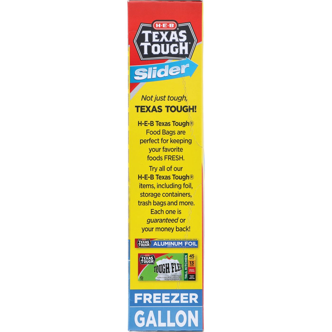 H-E-B Texas Tough Slider Gallon Freezer Bags; image 2 of 3