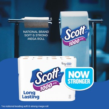 Scott 1000 Toilet Paper, 4 Rolls