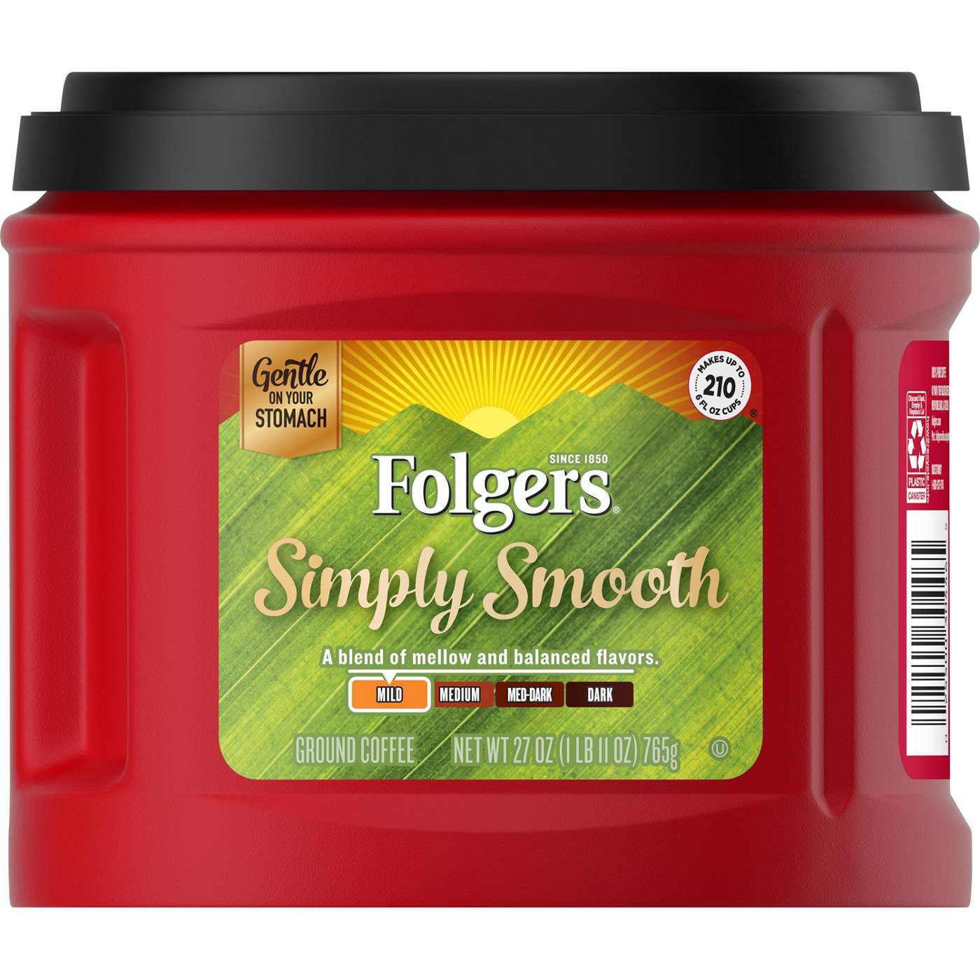 Folgers Simply Smooth Mild Roast Ground Coffee; image 1 of 2