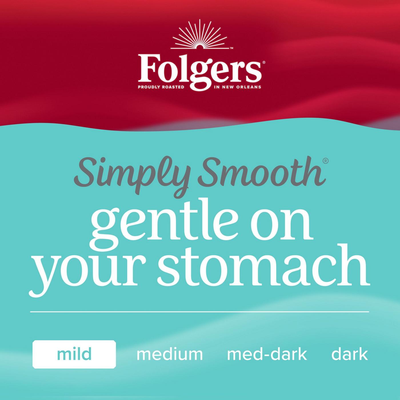 Folgers Simply Smooth Mild Roast Ground Coffee; image 7 of 7