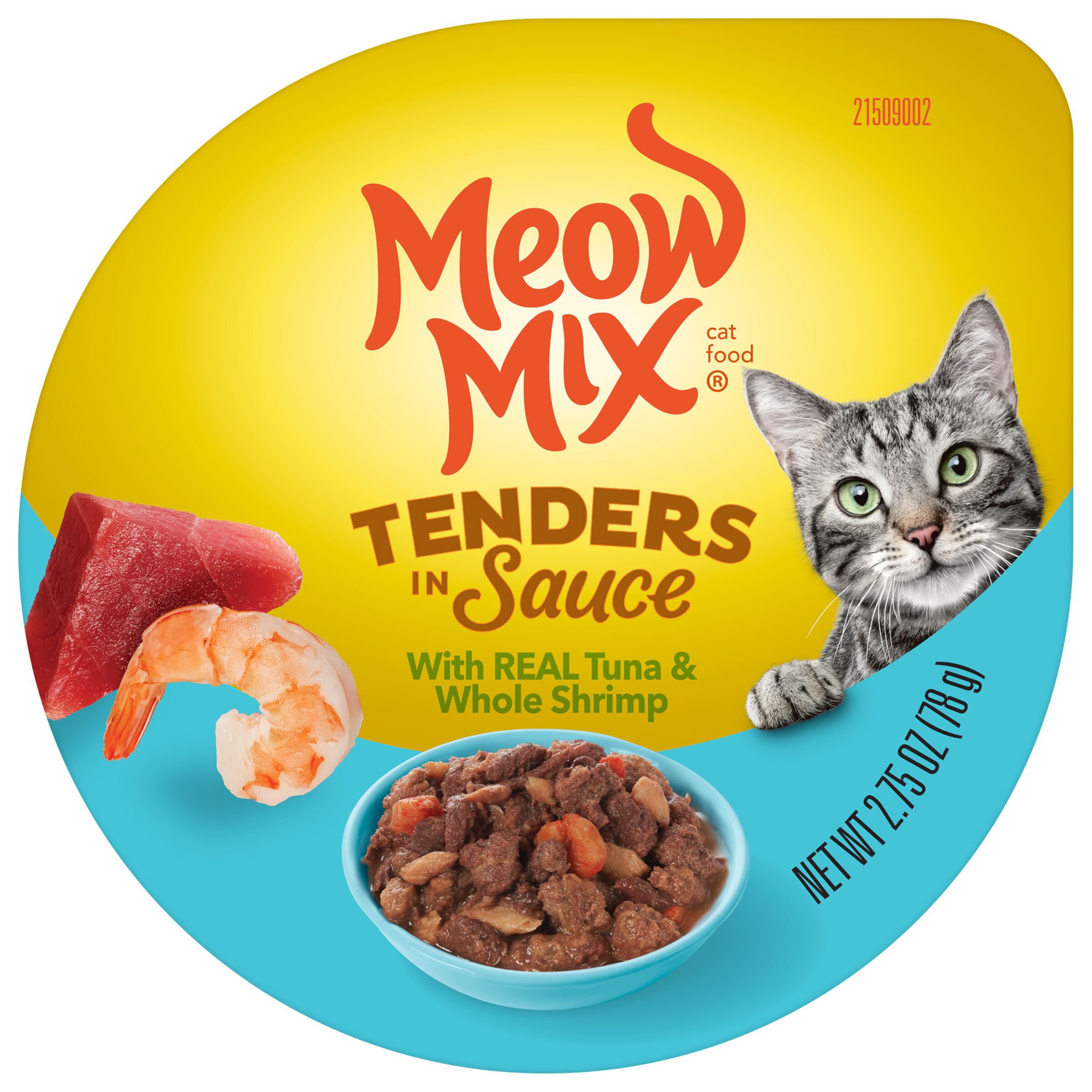 Meow Mix Tenders in Sauce Real Tuna & Whole Shrimp Wet Cat Food - Shop 