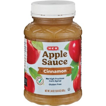 H-E-B Cinnamon Applesauce, 24 oz