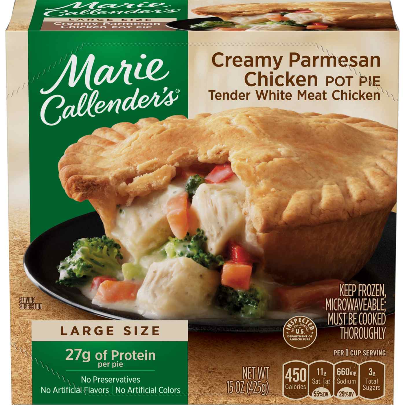 Marie Callender's Creamy Parmesan Chicken Pot Pie; image 1 of 4