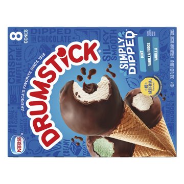 Nestle Drumstick Simply Dipped Sundae Cones Variety Pack, 8 ct