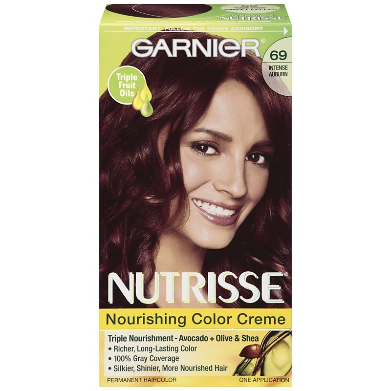 Garnier Nutrisse Hair Color 69 Intense Auburn, Spicy Salsa - Shop Hair Care  at H-E-B