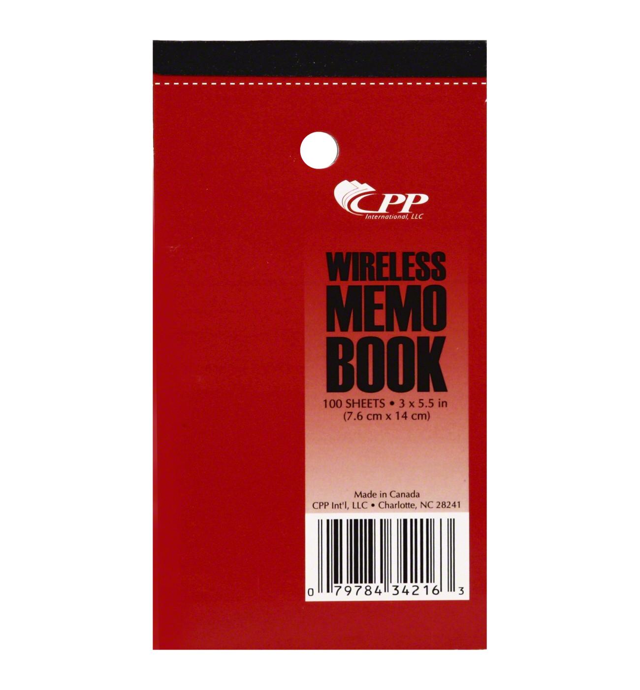 CPP International 3" x 5" Wireless Memo Book, Colors May Vary; image 3 of 3