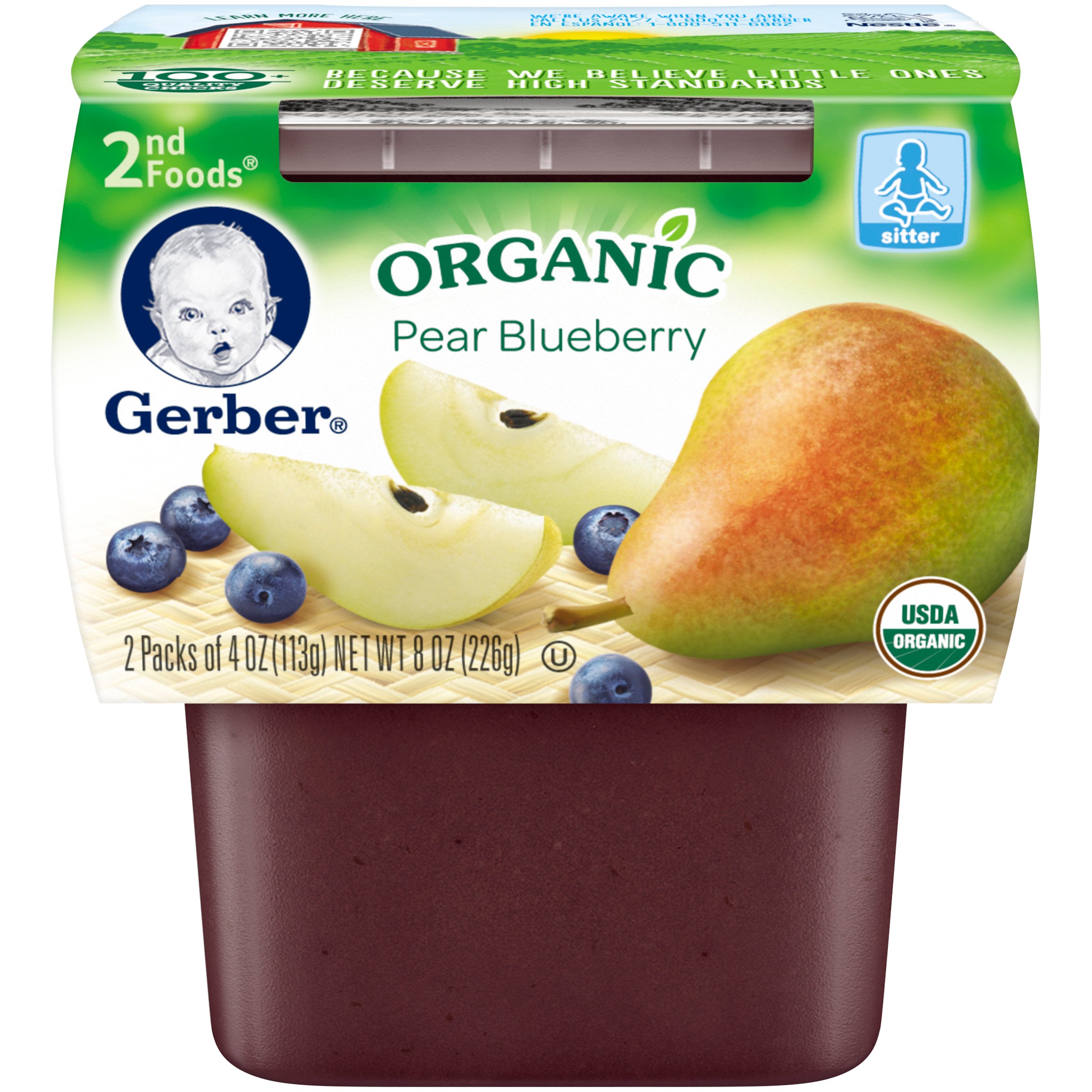 gerber blueberry baby food