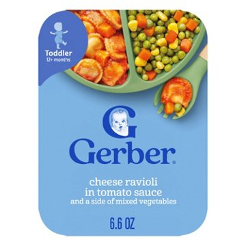 Gerber Mealtime for Toddler - Cheese Ravioli in Tomato Sauce & Mixed Vegetables