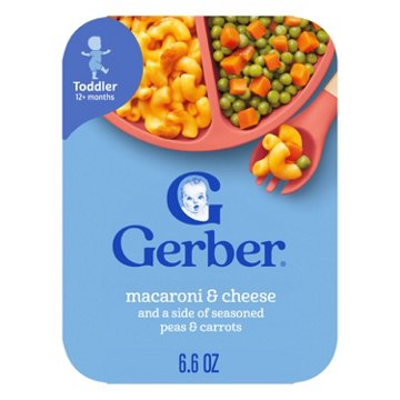 Gerber Mealtime for Toddler - Macaroni & Cheese with Peas & Carrots, 6.6 oz