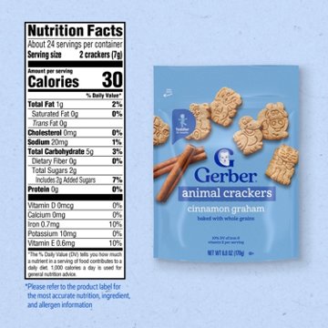 Gerber Snacks for Toddler - Animal Crackers, 6 oz