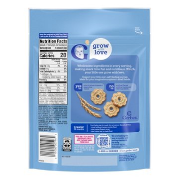 Gerber Snacks for Baby - Arrowroot Biscuits, 5.5 oz