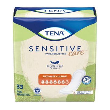 Tena Sensitive Care Ultimate Incontinence Pad, 33 ct