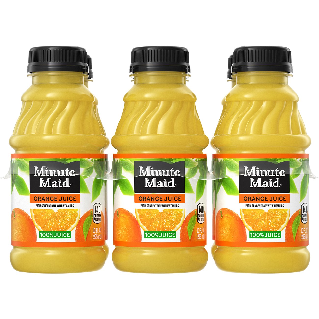 Minute Maid 100 Orange Juice 10 Oz Bottles Shop Juice At H E B 