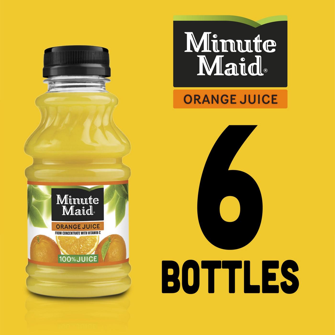 Minute Maid 100% Orange Juice 6 pk Bottles; image 2 of 7