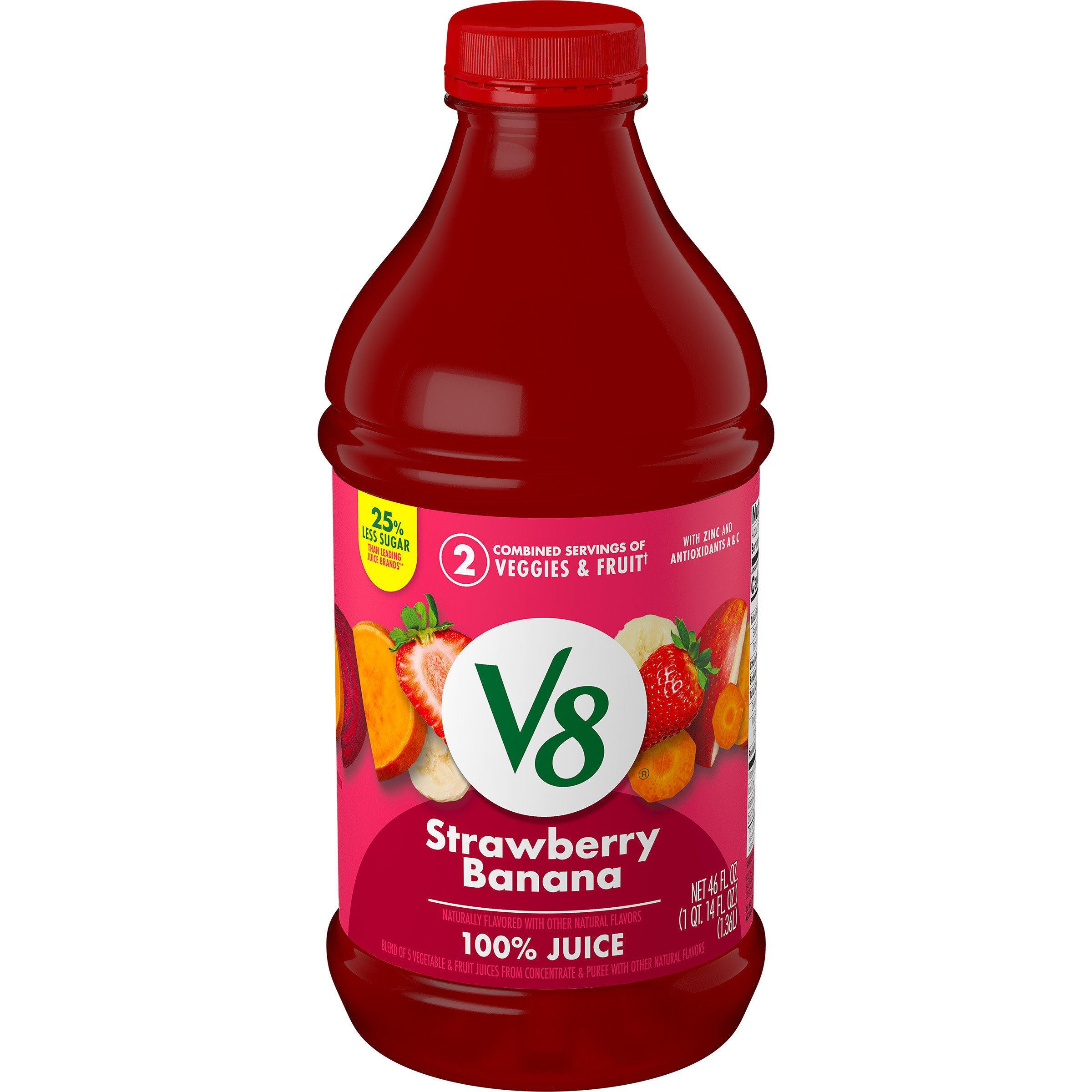 V8 Strawberry Banana 100% Fruit & Vegetable Juice - Shop Juice at H-E-B