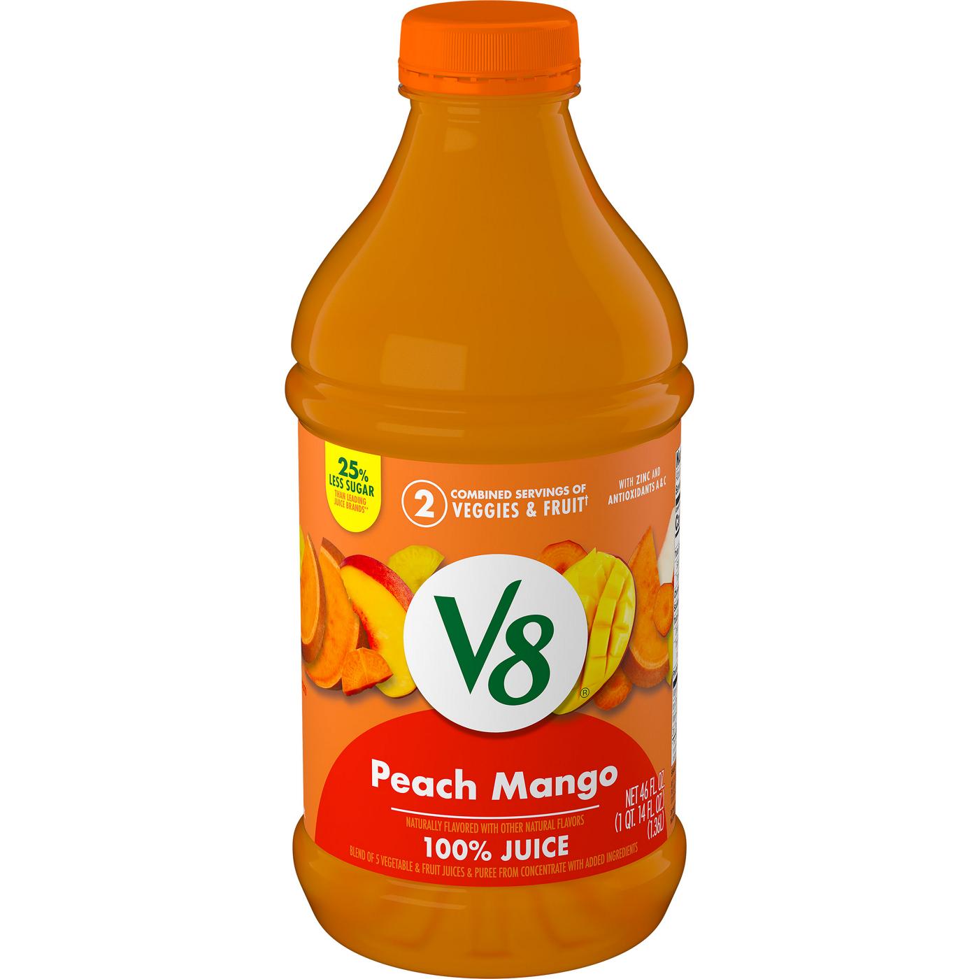 V8 Peach Mango 100% Fruit & Vegetable Juice; image 1 of 7