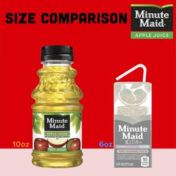 Minute Maid 100% Apple Juice 6 pk Bottles, 10 oz