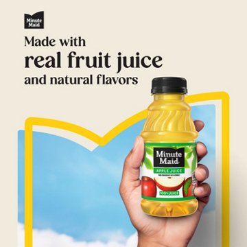 Minute Maid 100% Apple Juice 6 pk Bottles, 10 oz
