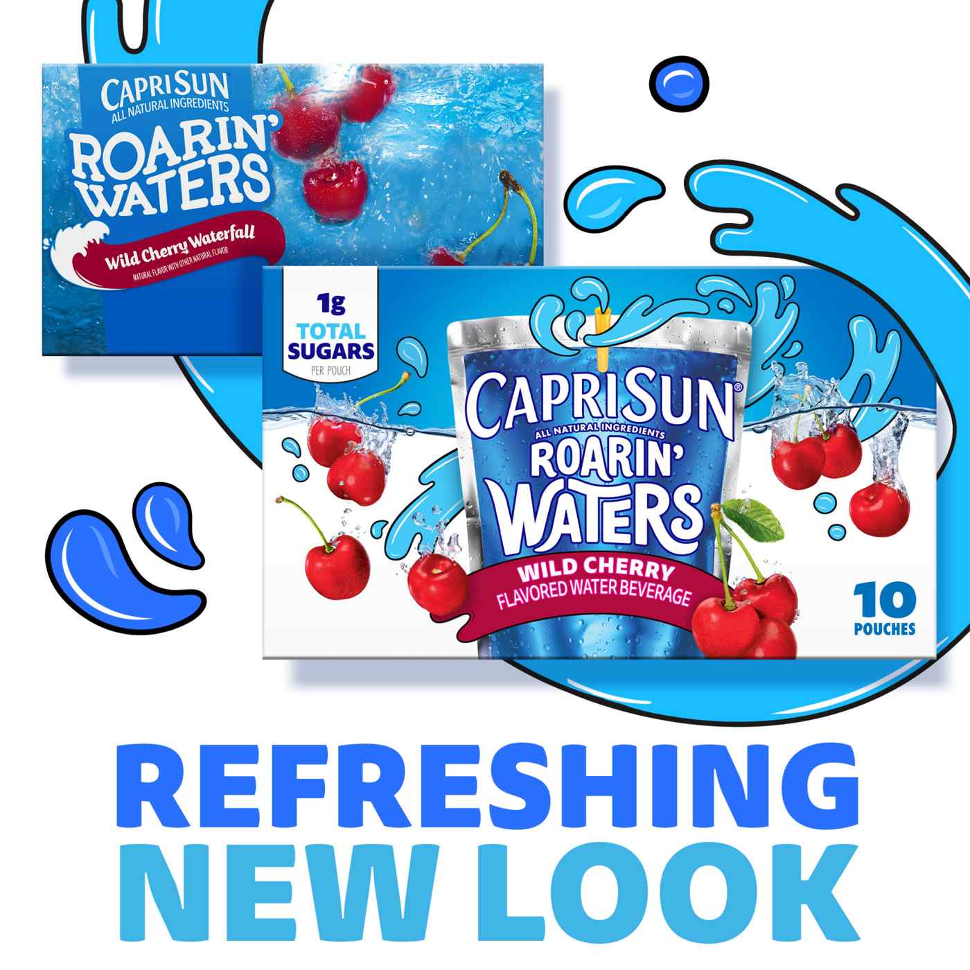 Capri Sun Roarin' Waters Wild Cherry Waterfall Flavored Water Beverage; image 3 of 5