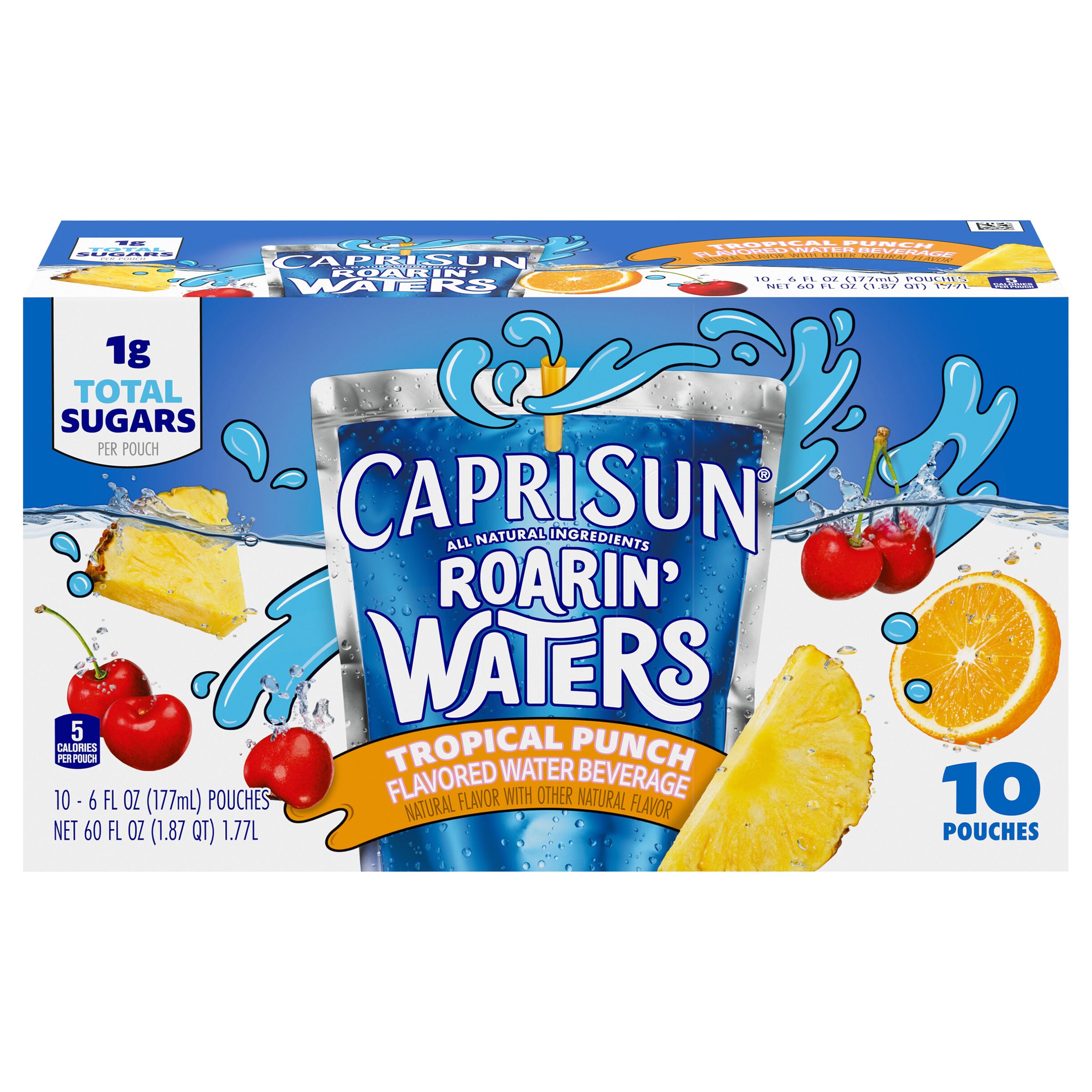 Capri Sun Flavored Water Beverage, Tropical Punch