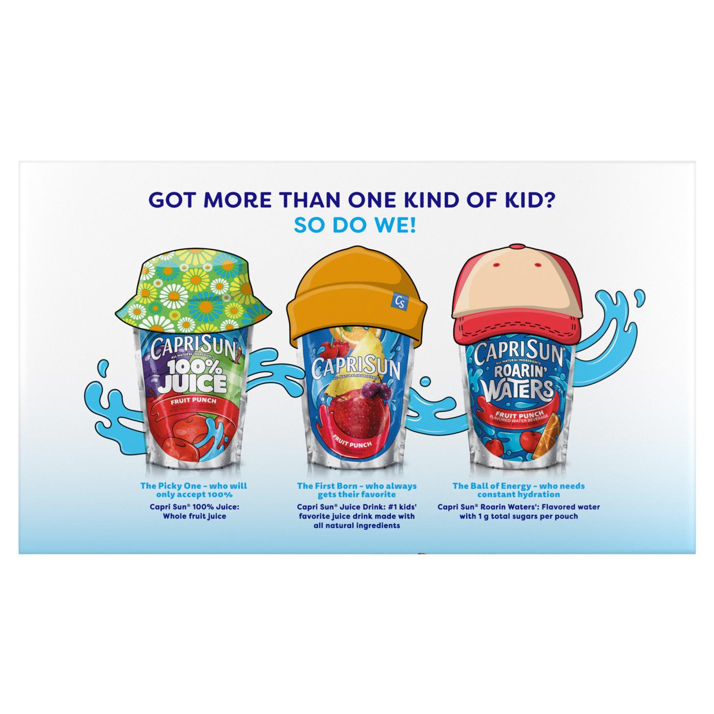 Capri Sun Roarin' Waters Tropical Punch Water Beverage 10 pk Pouches; image 5 of 6