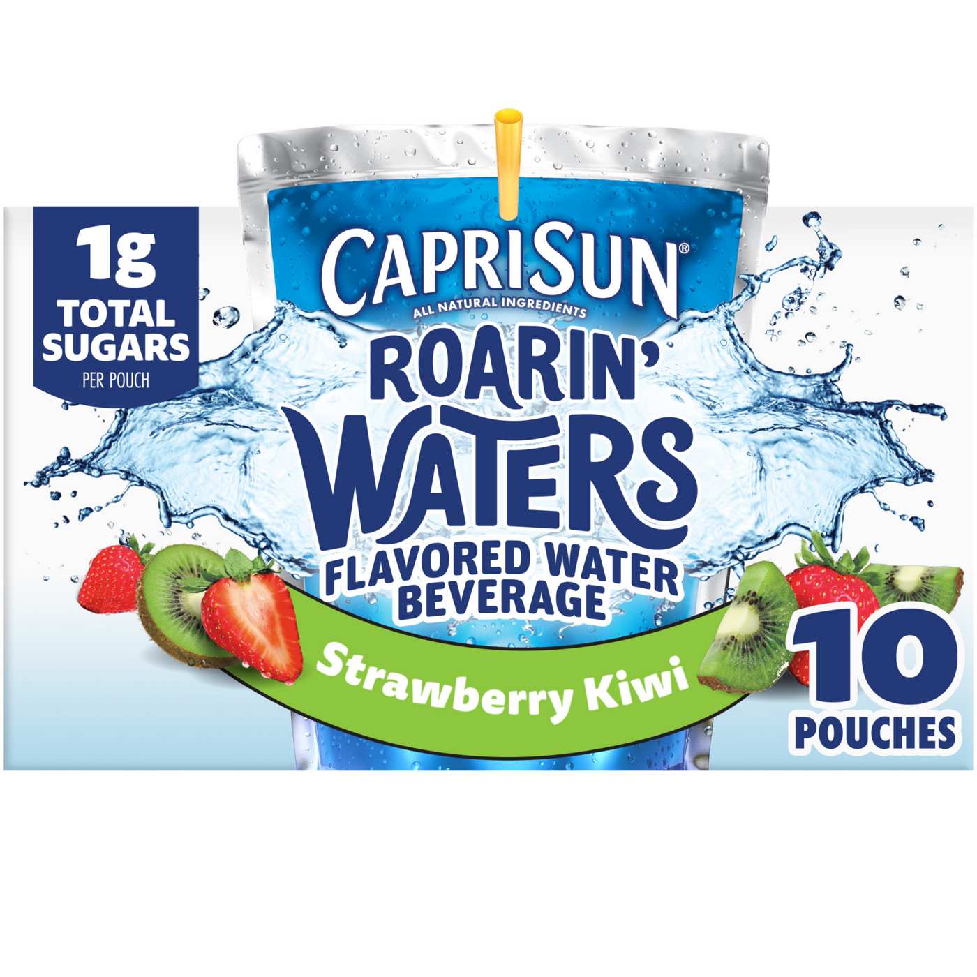 Capri Sun Roarin' Waters Strawberry Kiwi Water Beverage 10 pk Pouches; image 5 of 6