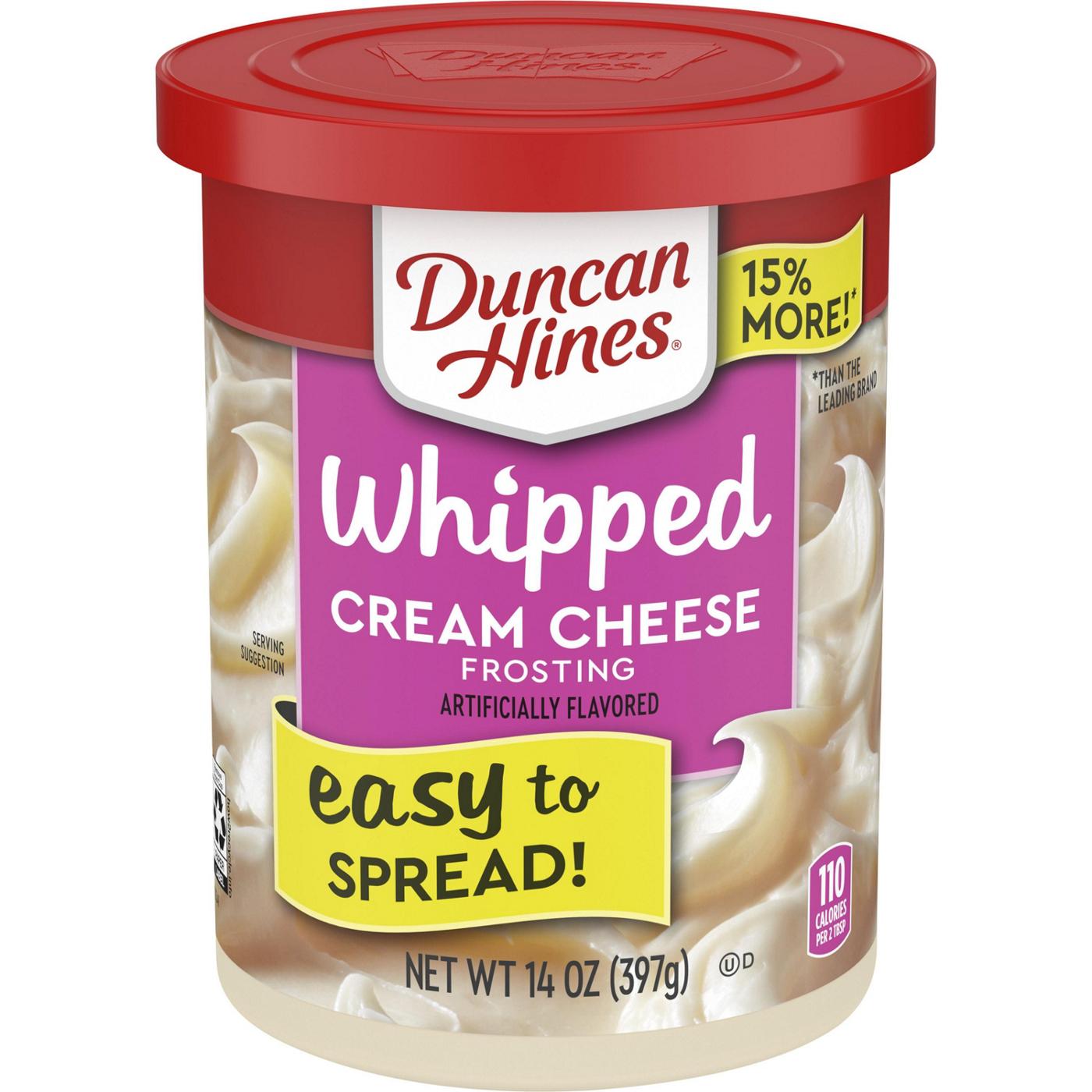 Duncan Hines Whipped Cream Cheese Frosting; image 1 of 8
