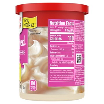 Duncan Hines Whipped Cream Cheese Frosting, 14 oz