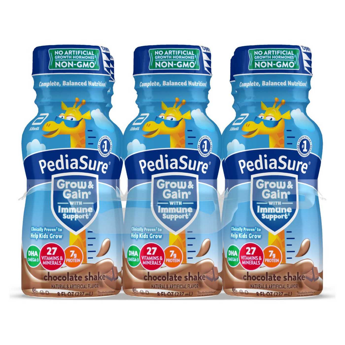 PediaSure Grow & Gain with Immune Support Shake - Chocolate; image 1 of 7